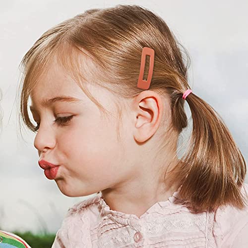 FAMEZA 10 Pcs Matte Snap Hair Clips for Women & Girls - Non-Slip Barrettes in Cute Solid Candy Colors - Perfect for School, Work, Parties & Everyday Hair Styling