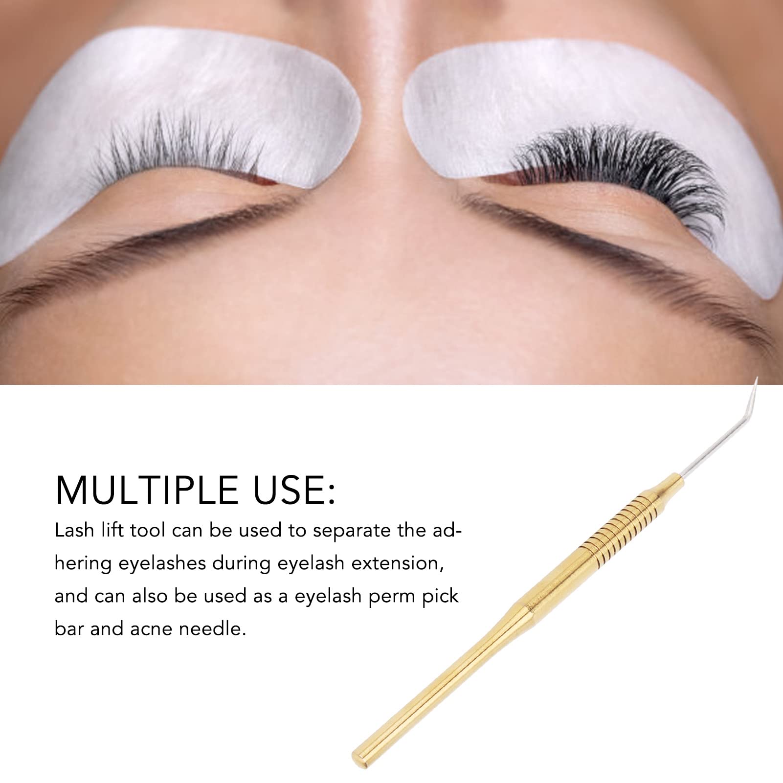 Professional Lash Lift Kit - Eyelash Perming Tool for Natural Curl & Volume (Gold) | Perfect for Home Use, Salons & DIY Beauty Enthusiasts