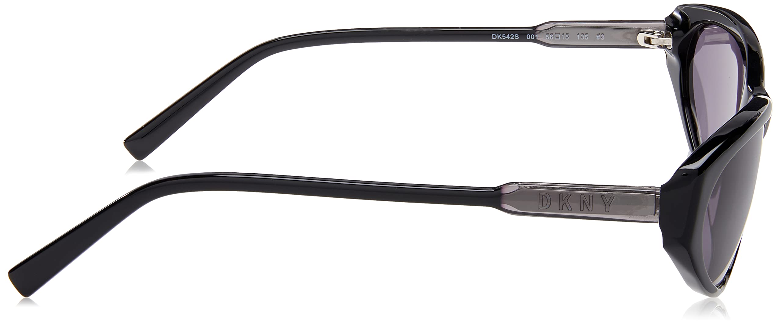 DKNY Women's Dk542s Fashion Sunglasses - UV Protection, Polarized Lenses, Trendy Oversized Frame for Driving, Beach & Outdoor Activities