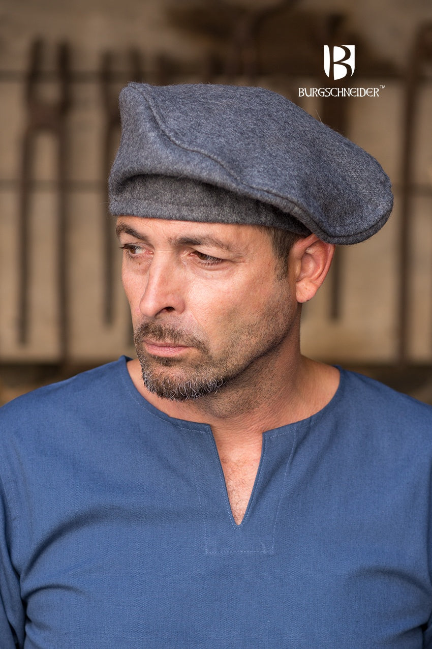 Wool Beret Harald Grey - Classic Winter Hat for Women & Men - Warm & Stylish for Outdoor Activities, Travel & Fashion