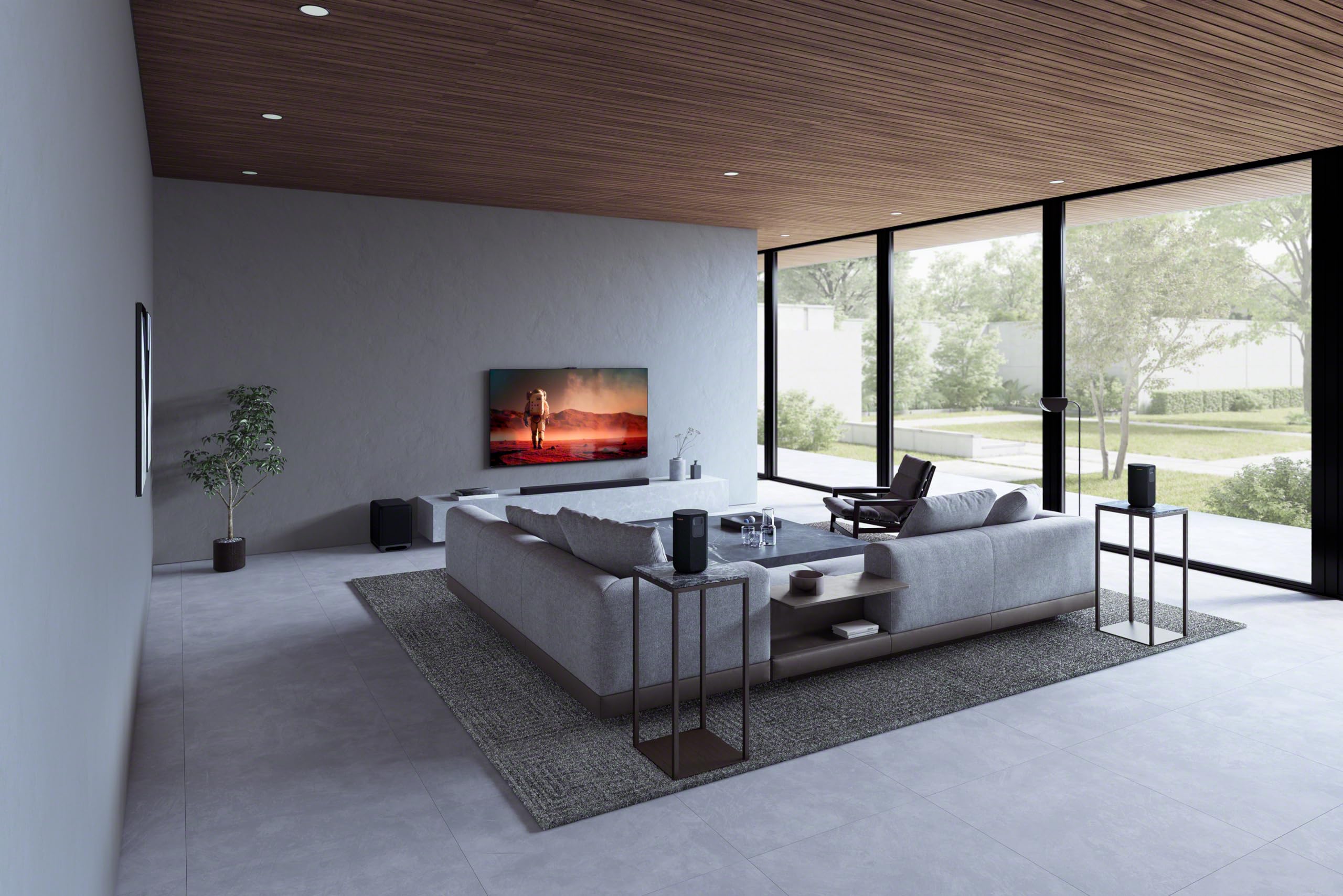 Sony BRAVIA Theater Bar 9 Dolby Atmos Soundbar with Wireless Subwoofer (SA-SW5) & Battery-Powered Rear Speakers (SA-RS5) - Immersive Home Theater System for Movies, Gaming & Music Streaming