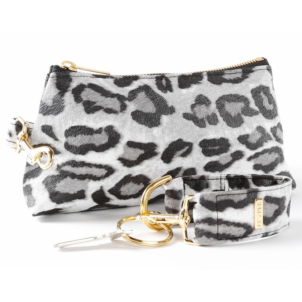 4-Piece Wristlet Set - Key Ring Bracelet & 3 Women's Faux Leather Bags - Clutch Purse & Handbags for Everyday Use, Parties & Travel Accessories