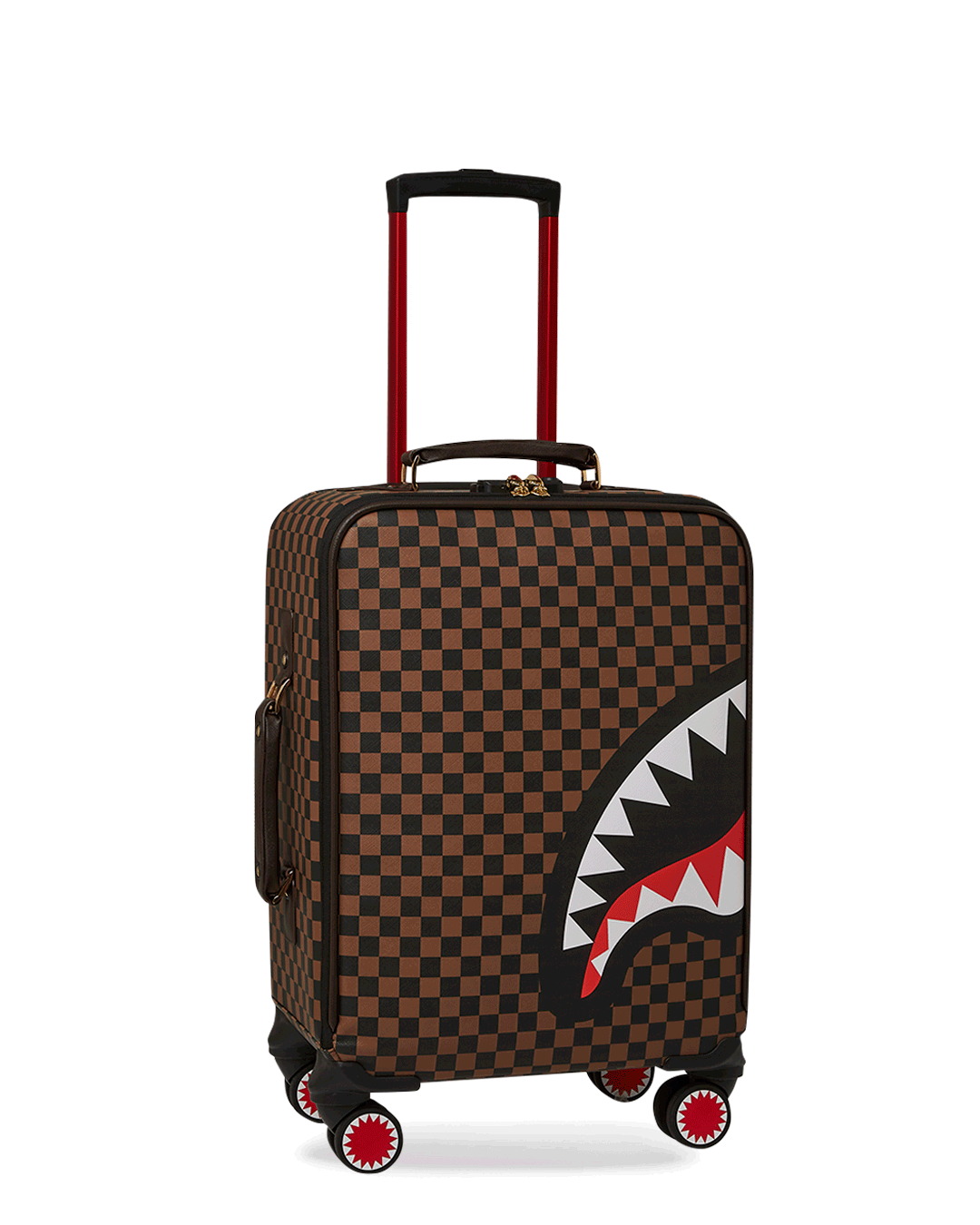 Stylish Gold Zipper Pocket Carry-On Luggage for Travel - Perfect for Jetsetters & Paris Getaways