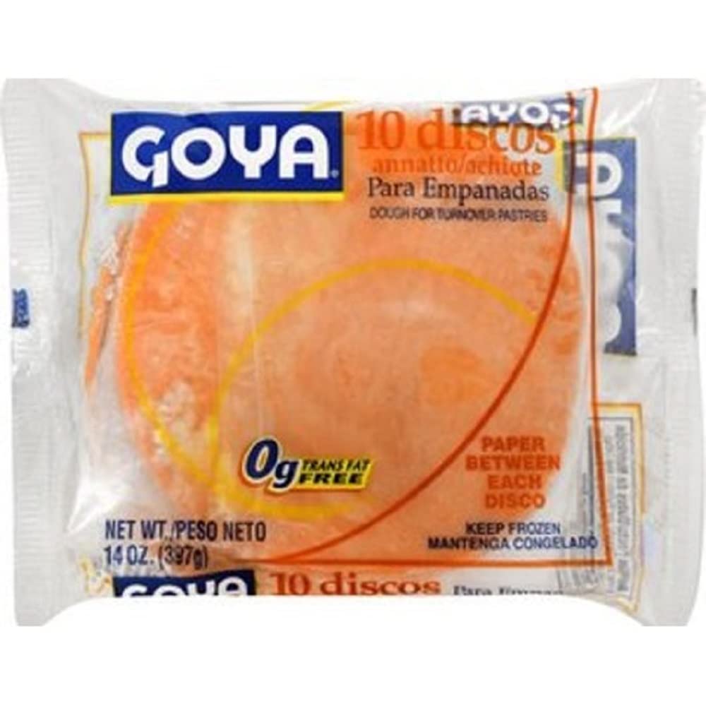 Goya Discos Pastry Dough - 14 Oz (Pack of 24) - Authentic Latin Empanada Dough for Baking, Frying & Homemade Pastries - Perfect for Parties, Snacks & Family Meals