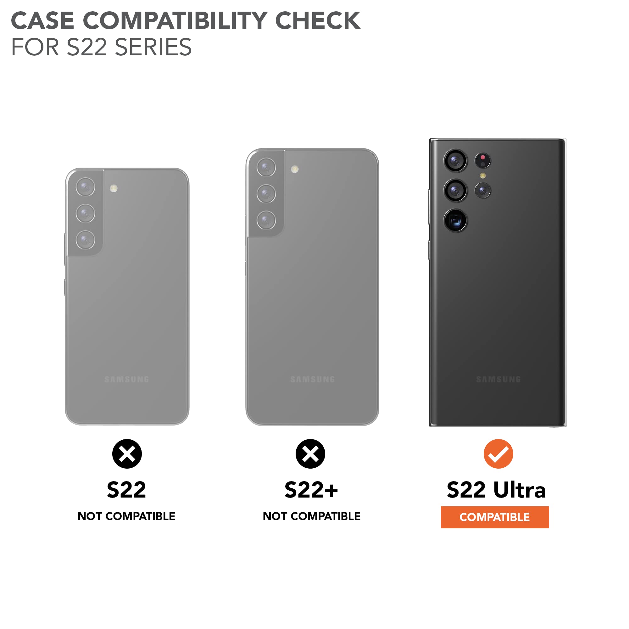 Rokform Galaxy S22 Ultra 5G Magnetic Case - Military Grade Rugged, Twist Lock Protection, Drop Tested Armor (Black) for Outdoor & Active Lifestyle