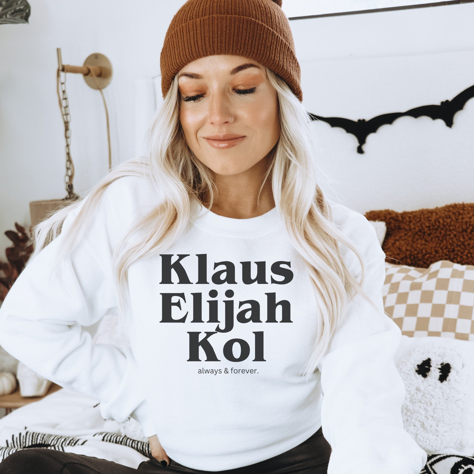 The Originals & TVD Sweatshirt - Klaus, Elijah, Kol Mikaelson Brothers Merch - Perfect Gift for Vampire Diaries Fans | Casual Wear & Fan Conventions