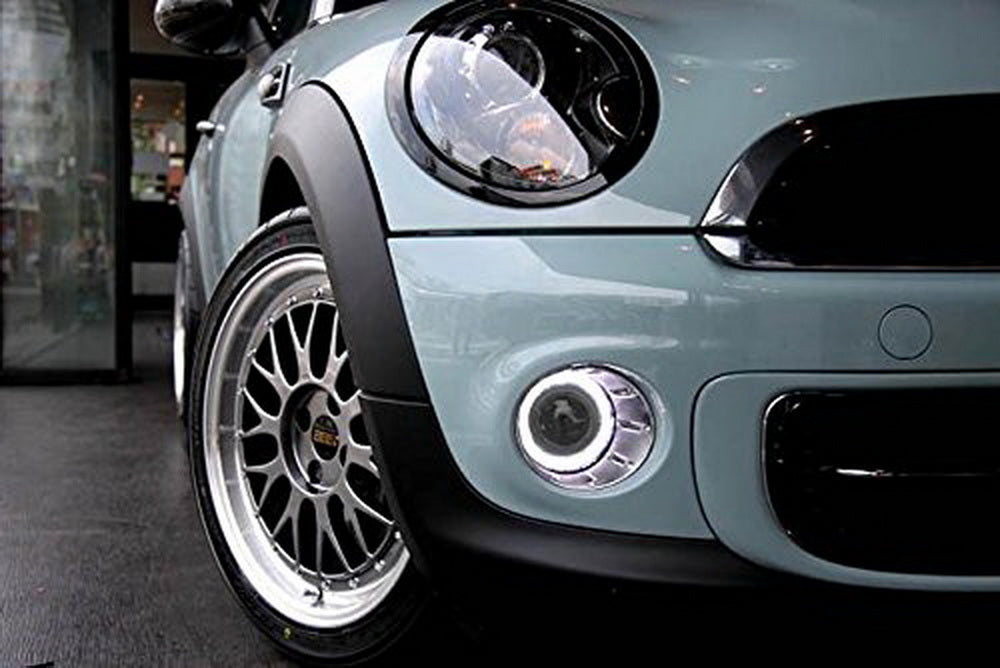 Direct Fit LED Halo Daytime Running Lights & Fog Lamps Assembly for MINI Cooper - Upgrade Your Car's Style & Safety (Perfect for Night Driving & Foggy Conditions)