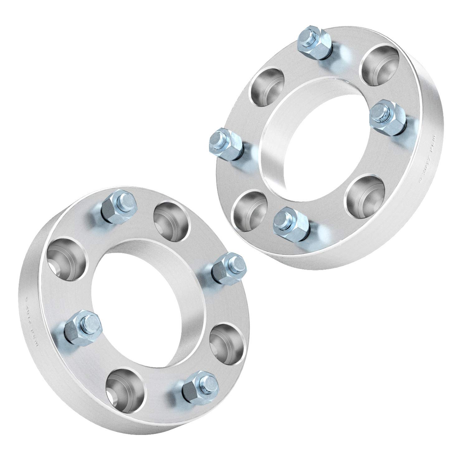 RockTrix 1 inch ATV Wheel Spacers (4x110, 74mm Bore, 10x1.25 Studs) - Compatible with Honda Yamaha Suzuki Bombardier UTVs - Heavy Duty Silver Wheel Spacers for Off-Road Vehicles - Perfect for Trail Riding & Mudding Adventures (2-Pack)