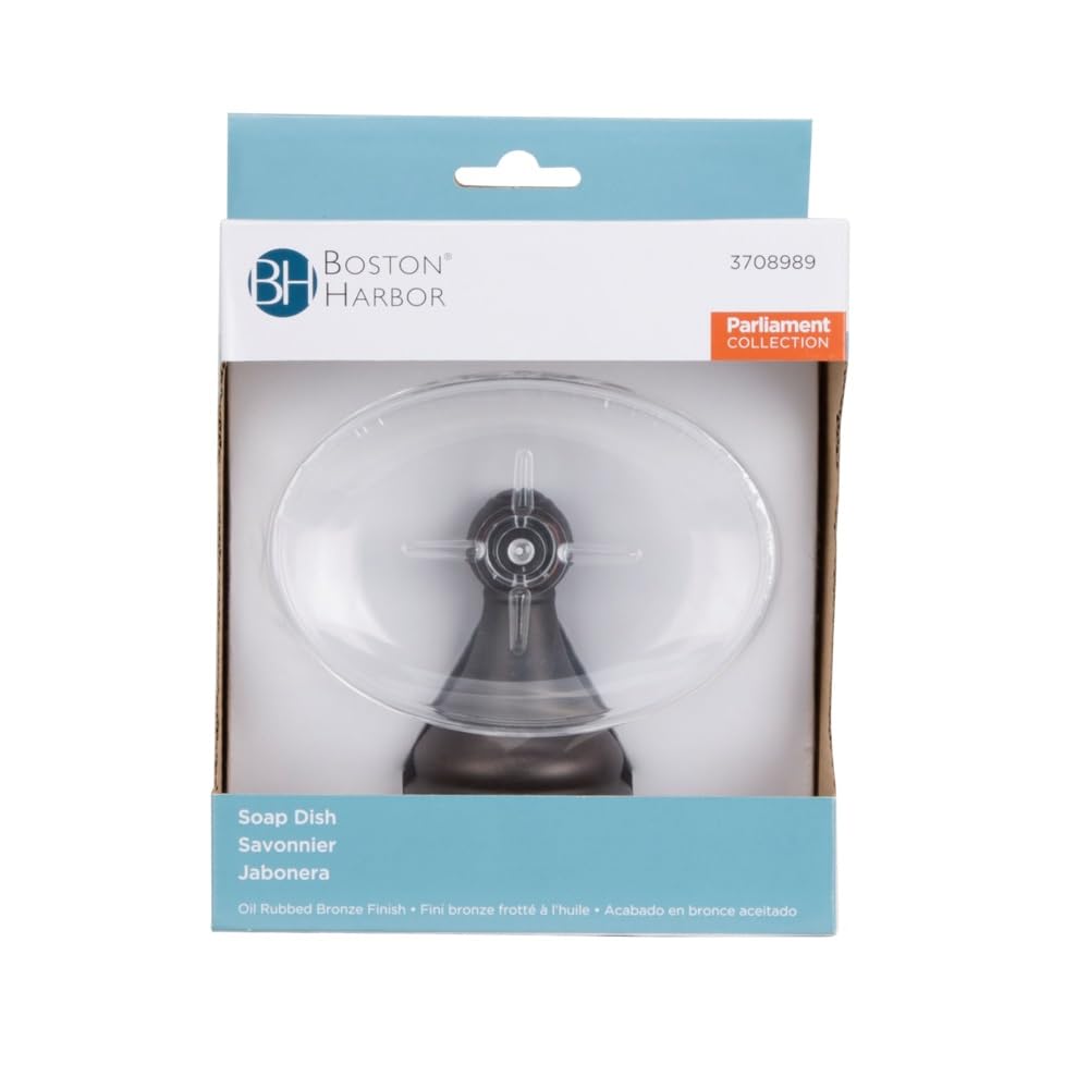 Boston Harbor Soap Dish Venetian Orb - Elegant Ceramic Soap Holder for Bathroom Sink Countertop | Perfect for Coastal, Nautical & Farmhouse Decor Styles | Ideal for Guest Bathrooms & Spa-Like Showers