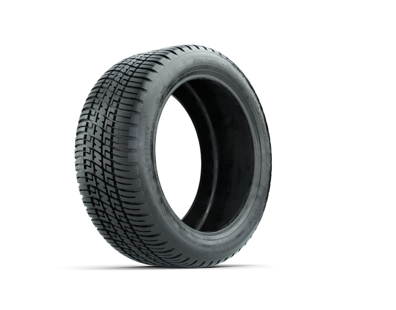 GTW Fusion 19 Inch Golf Cart Street Tires - 205/30-14 Size with Universal Fit for 14 Inch Wheels (Lift Kit Required) - Perfect for Neighborhood Cruising, Campgrounds & Golf Course Use