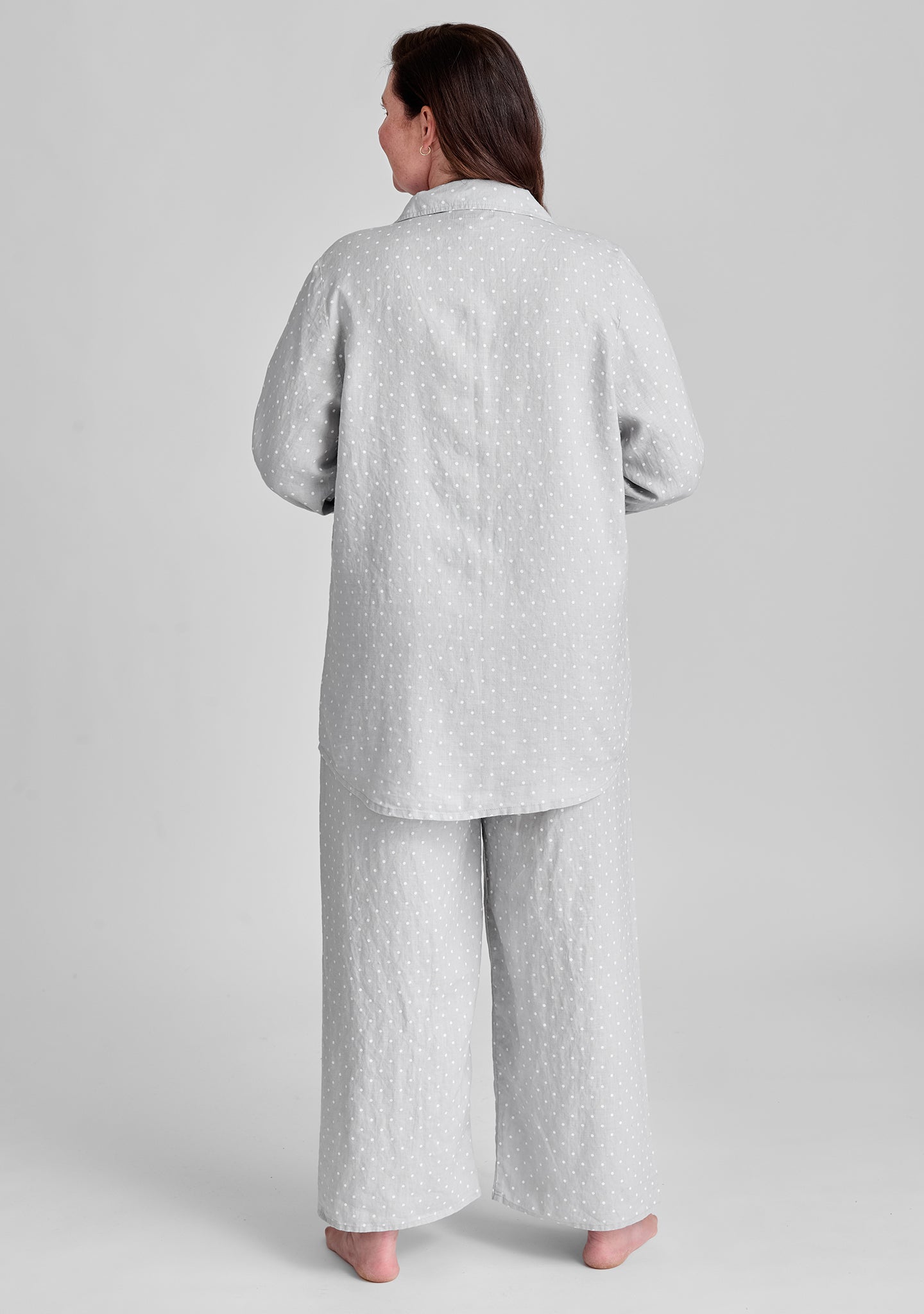 Linen Pajama Set for Women - Soft & Breathable Sleepwear - Perfect for Nighttime Comfort, Lounging & Relaxation at Home