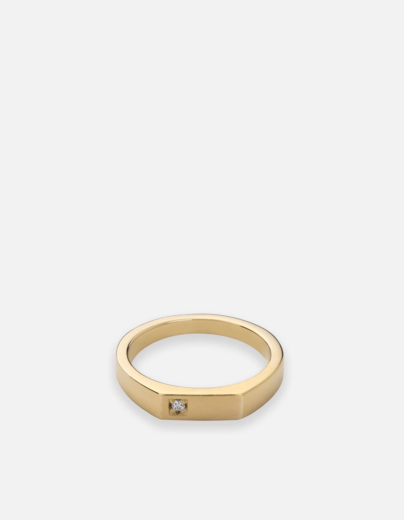 Elegant Slim Geo Diamond Ring - 14K Gold Vermeil Wedding Band for Women | Perfect for Engagement, Anniversary & Everyday Wear