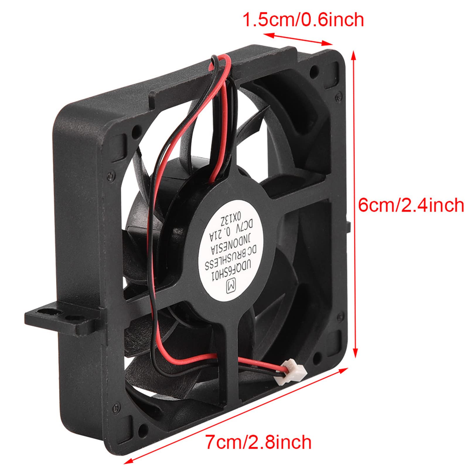 High Speed USB Internal Cooling Fan for PC Case - Quiet & Efficient Computer Cooling Fan with LED Light - Perfect for Gaming PC, Laptop Cooling, and Server Rack Cooling System