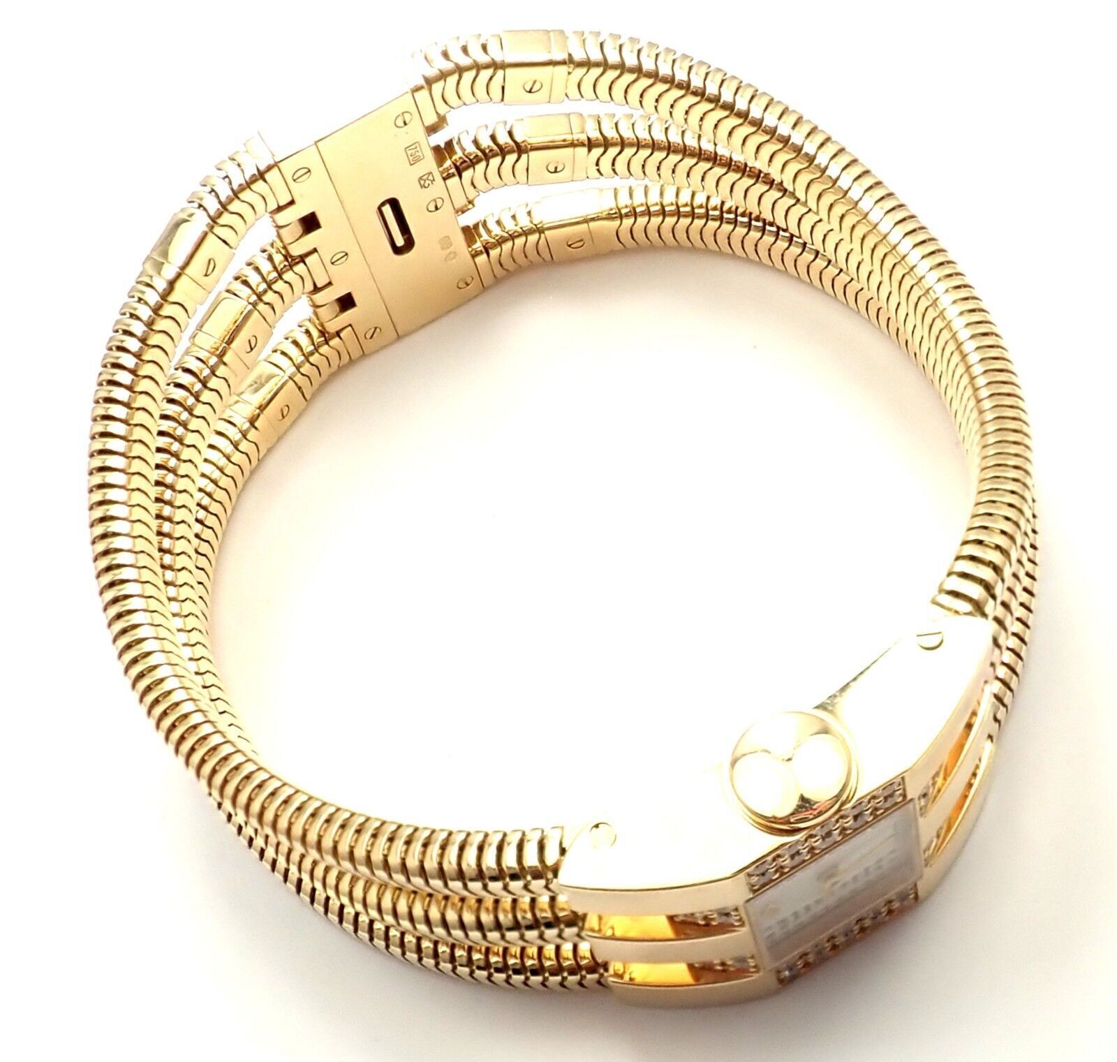 Authentic Van Cleef & Arpels 18k Gold Diamond Liane Bracelet Watch - Luxury Women's Jewelry for Special Occasions & Gifts