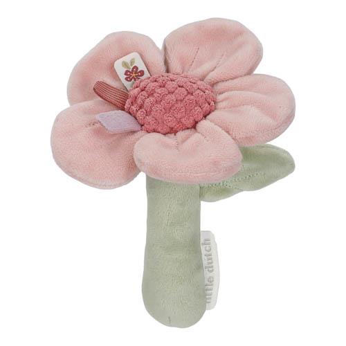 Fairy Garden Flower Rattle - Handmade Wooden Baby Shaker Toy for Sensory Play & Early Learning - Perfect for Newborn Gifts, Nursery Decor, and Montessori Activities