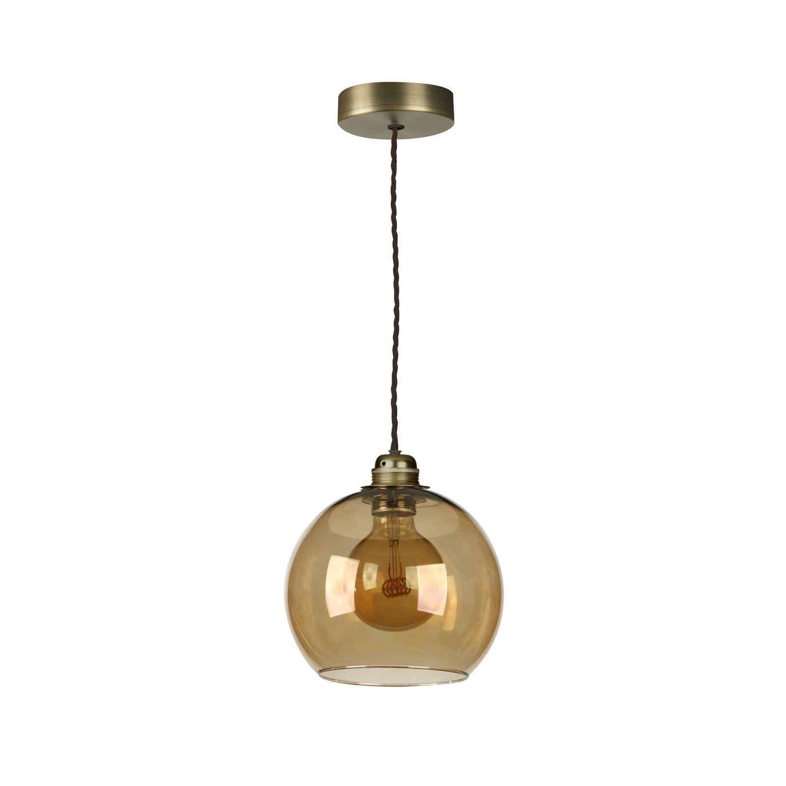 Apollo Single Pendant Light Fixture - Brushed Nickel, Oil Rubbed Bronze & Matte Black Finishes - Modern Ceiling Lighting for Dining Room, Bedroom or Entryway