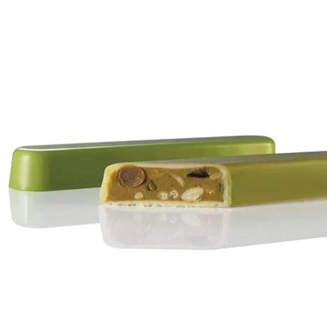 Premium CHOCOLOG FLAT Nougat Bar Chocolate Mold with 4 Indents - Perfect for Homemade Candy, Baking, and Chocolate Making - Ideal for DIY Desserts, Gifts, and Party Treats