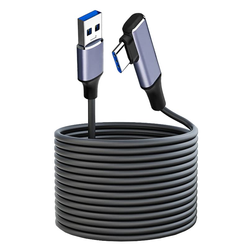 Meta Quest Pro & Oculus Quest 2 Link Cable 3M - High-Speed USB 3.0 to USB-C VR Cable for PC & Steam VR Gaming - Fast Data Transfer for VR Headsets & Gaming PCs - Perfect for Immersive VR Gaming & PC Connectivity