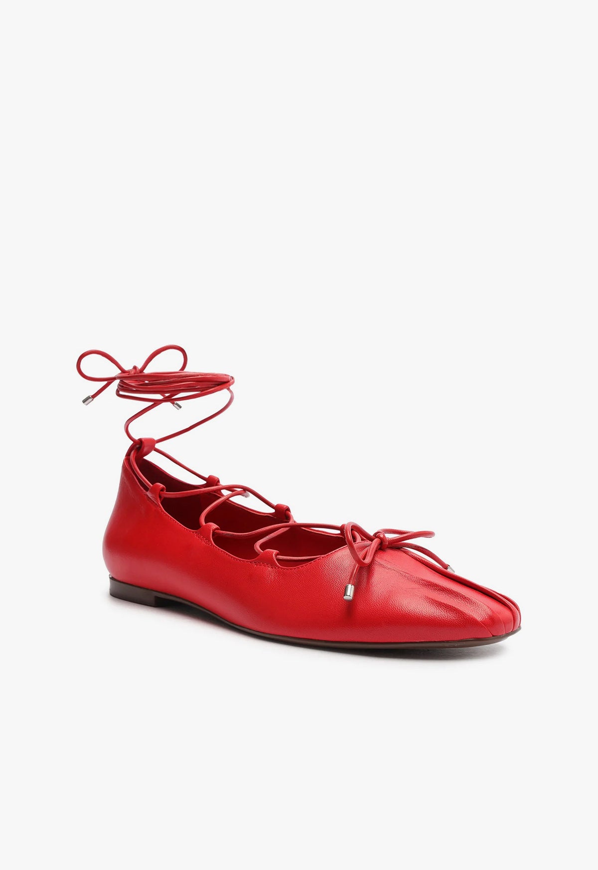 Arissa Women's Lace Up Leather Flats - Comfortable Casual Shoes for Work, Walking & Everyday Wear