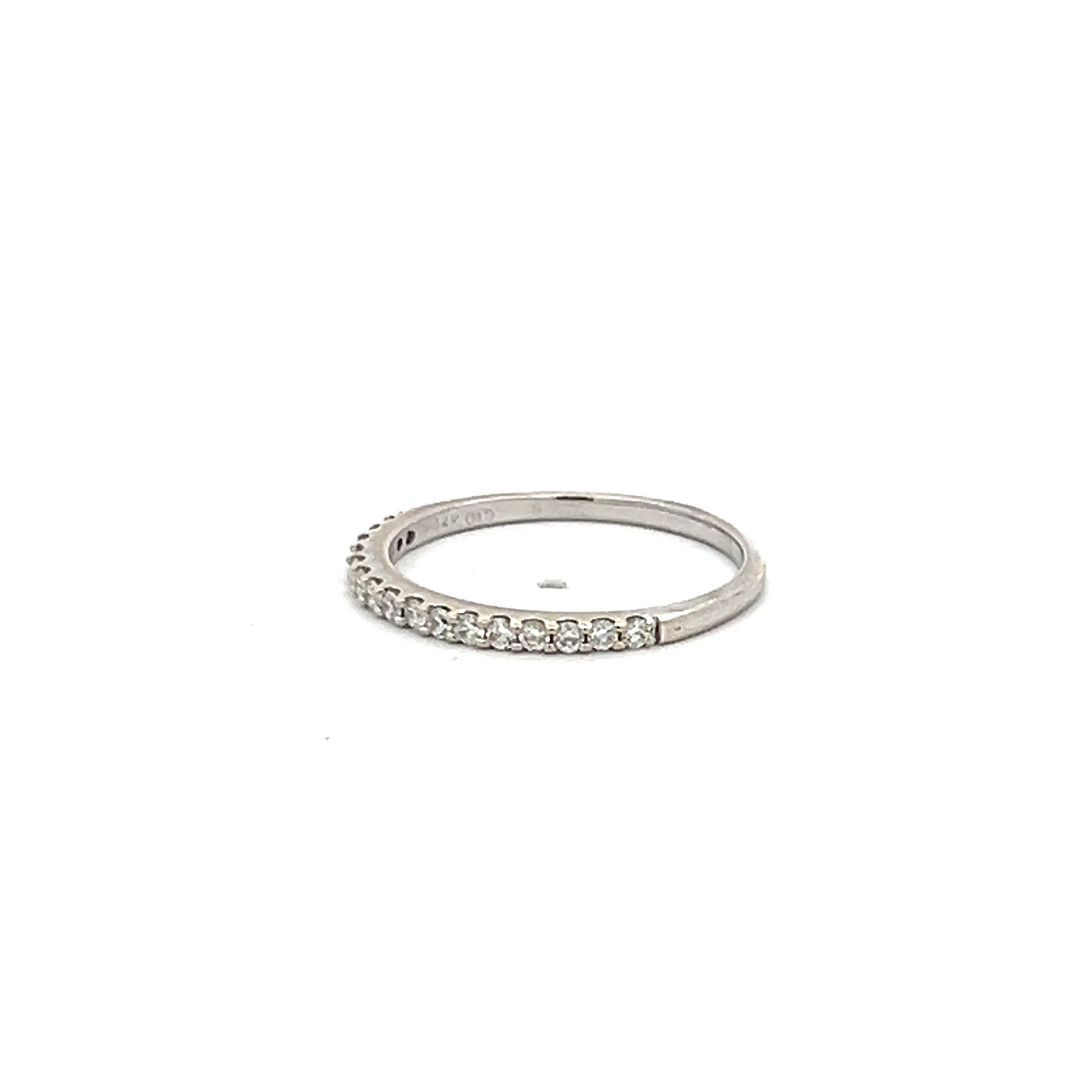 0.16 Carat Round Brilliant I SI1 Diamond Engagement Ring in 14K White Gold - Perfect for Proposals, Anniversaries & Wedding Bands