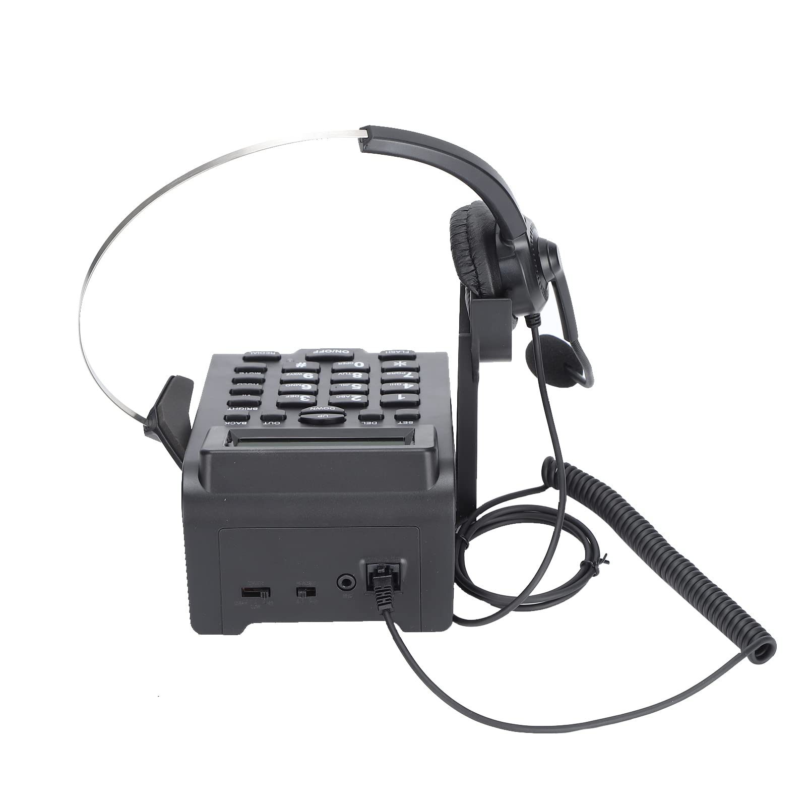 Shanrya Binaural Customer Service Headset - HD Noise Cancelling Adjustable Headset with 2.5mm Jack for Call Centers, Offices & Remote Work | Comfortable Hands-Free Communication for Professionals