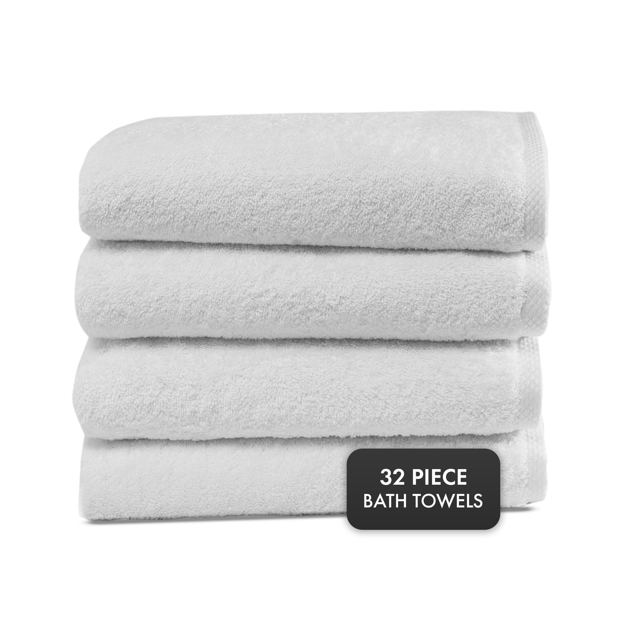 Premium 32-Piece Turkish Cotton Bath Towel Set - 100% Organic, Quick-Drying & Ultra Absorbent | 27