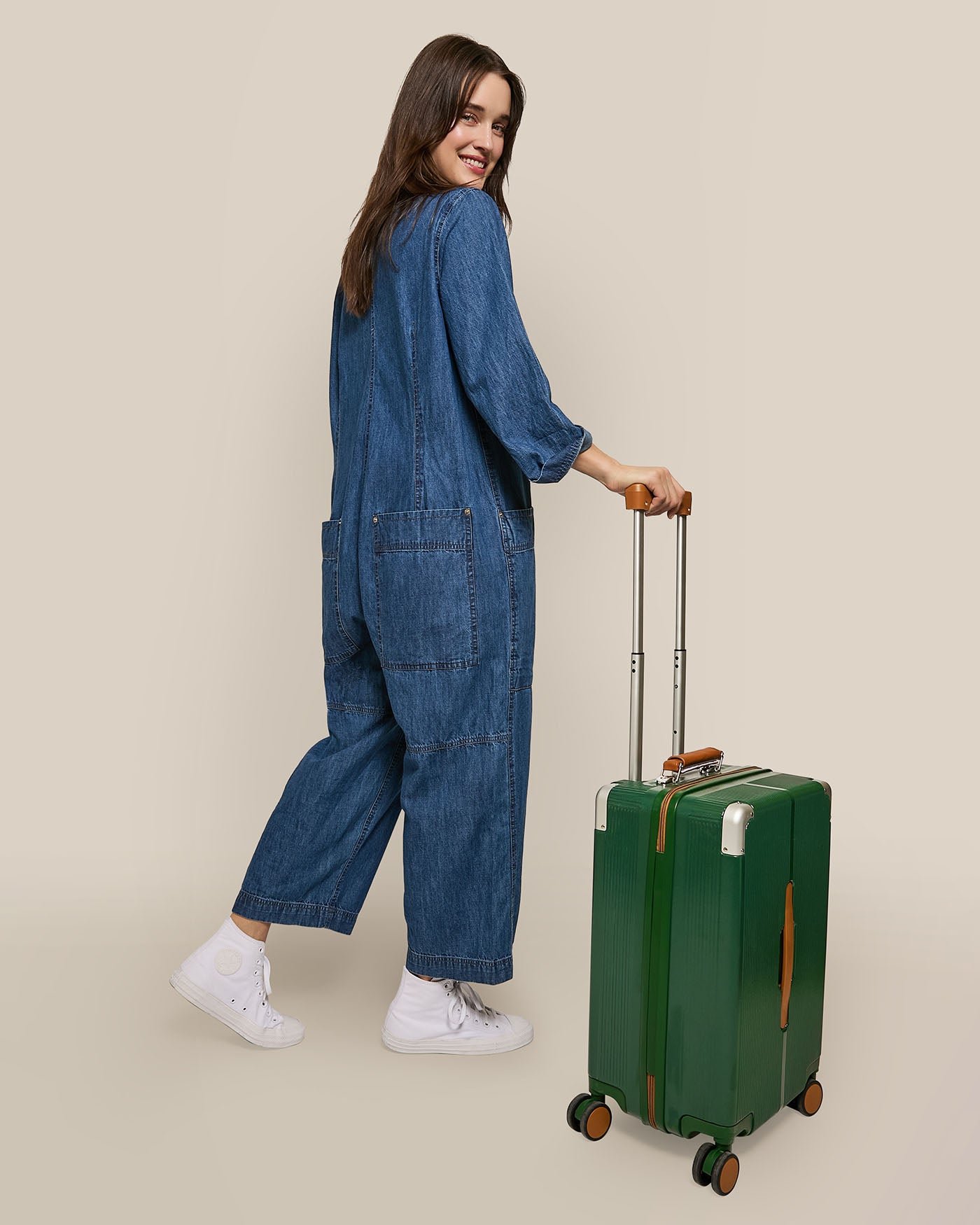 Forever Fly 20 Inch Carry On Hardside Luggage - Lightweight Spinner Suitcase for Air Travel & Weekend Getaways