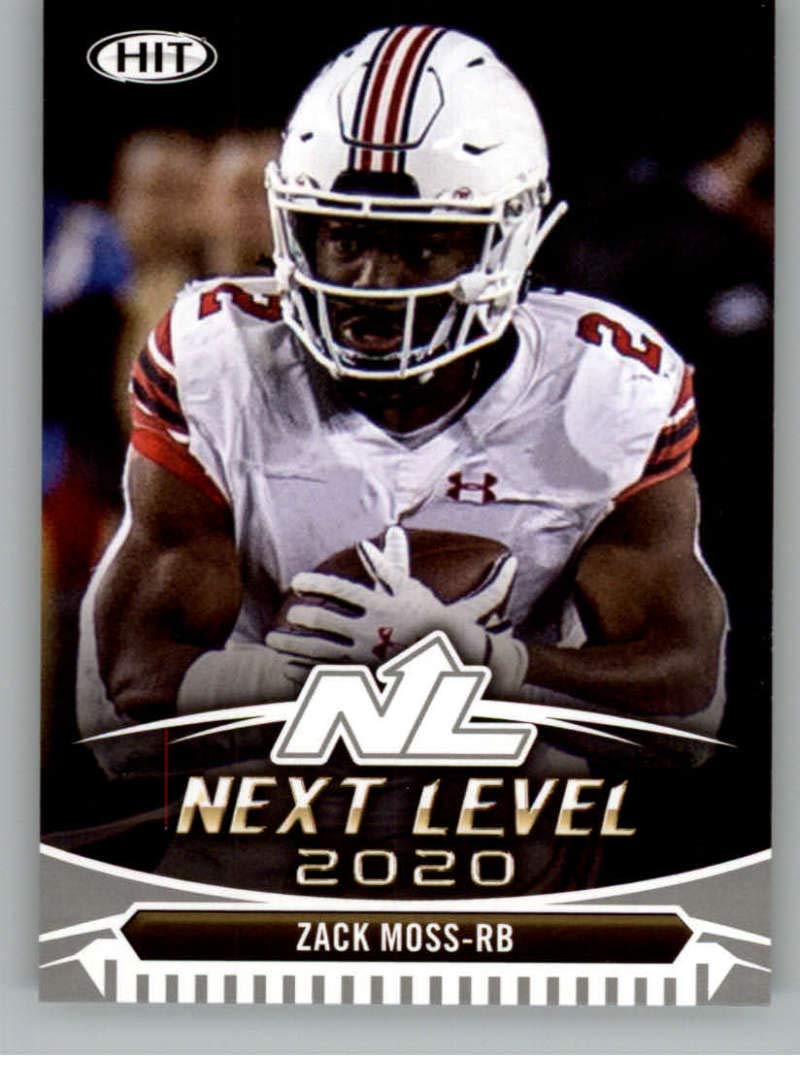 2020 SAGE HIT Premier Draft Silver Football #43 Zack Moss Utah Utes Pre NFL Trading Card - NM or Better Condition - Collectible Sports Memorabilia for Football Fans and Card Collectors