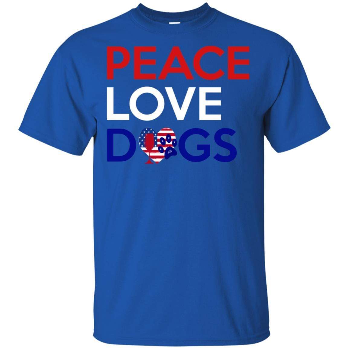 Peace Love Dog Ultra Soft Cotton T-Shirt for Women | Comfortable Casual Wear for Dog Lovers | Perfect for Outings, Gifts & Everyday Use