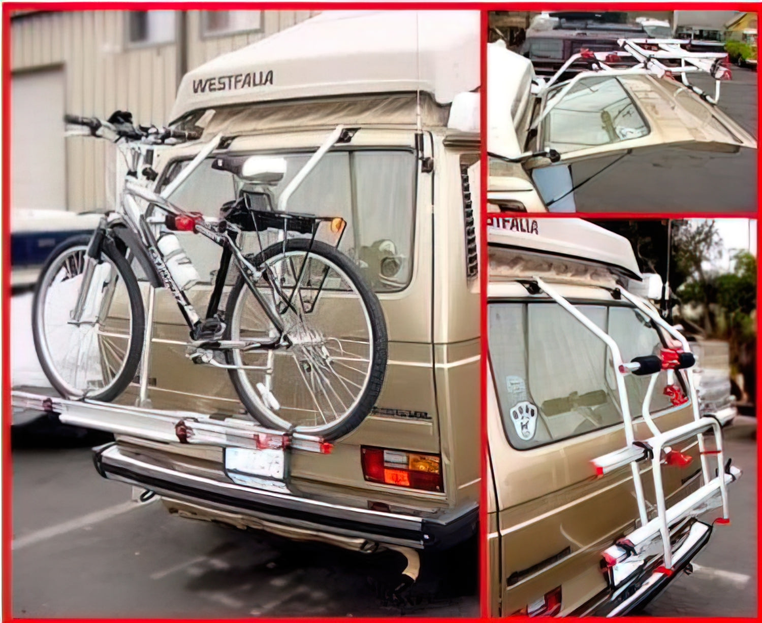 Fiamma Carry Bike Pro Rack for VW Vanagon - Heavy Duty Bike Carrier for Camping & Road Trips