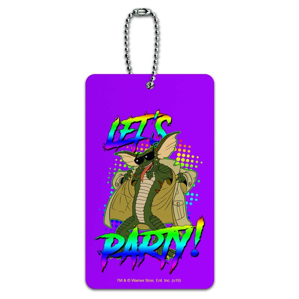 Gremlins Let's Party! Fun Luggage ID Tag for Suitcases & Carry-Ons - Perfect for Travel, Vacation & Gift Giving