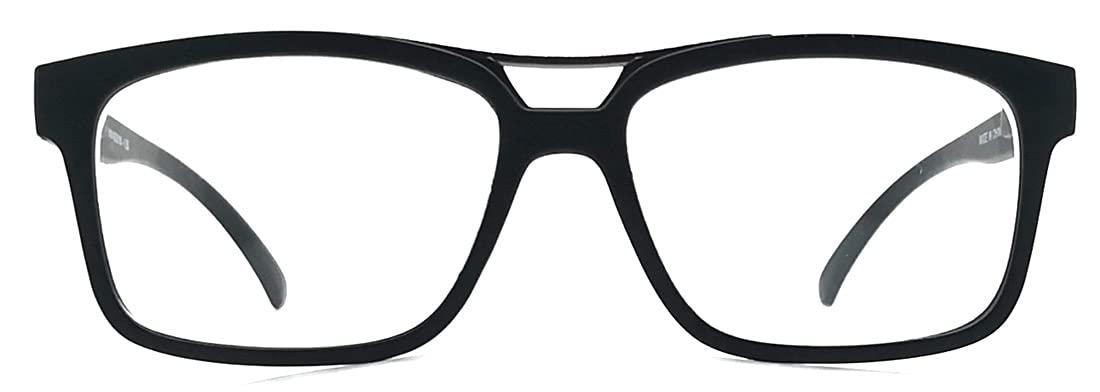 Myopia Glasses for Men & Women - 2 Pairs Rectangular & Square Nearsighted Glasses for Distance Driving | Perfect for Night Driving, Watching TV & Outdoor Activities
