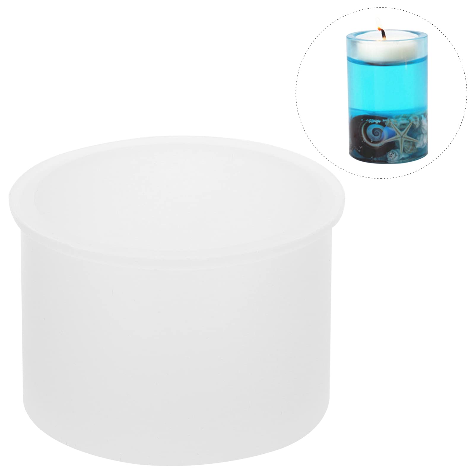 Premium Silicone Candle Molds for DIY Candles, Soap, Chocolate & Fondant - Reusable Candle Holder Molds for Handmade Crafts, Home Decor & Wedding Centerpieces