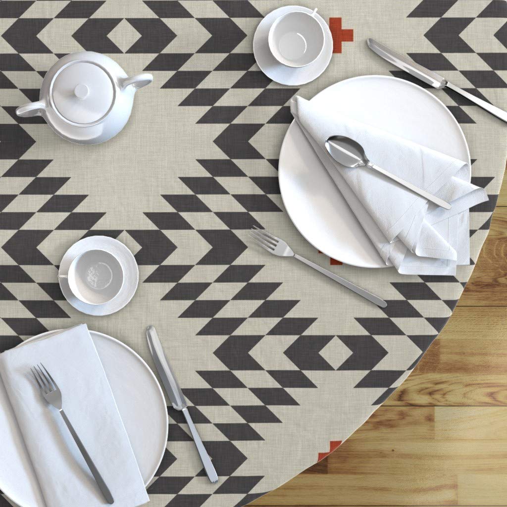 Custom Printed Spoonflower Cotton Sateen Tablecloth - 90