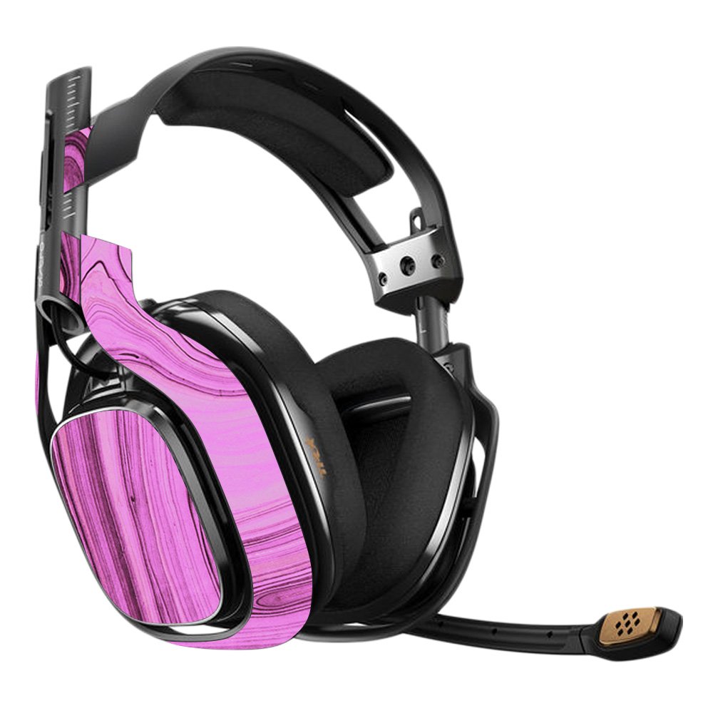 MightySkins Vinyl Decal Wrap Cover for Astro A40 3rd Gen Gaming Headset - Pink Thai Marble Design | Protective, Durable & Customizable Skin | Easy to Apply & Remove | Made in USA | Perfect for Gaming Setups & Personalization