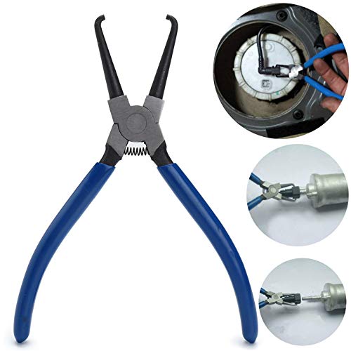 7 Inch Fuel Pipe Buckle Removal Pliers - Quick Release Hose Clip Tool for Fuel Pipe Joints & Filters - Ideal for Automotive Repair, Diesel Engines, and Fuel Line Maintenance