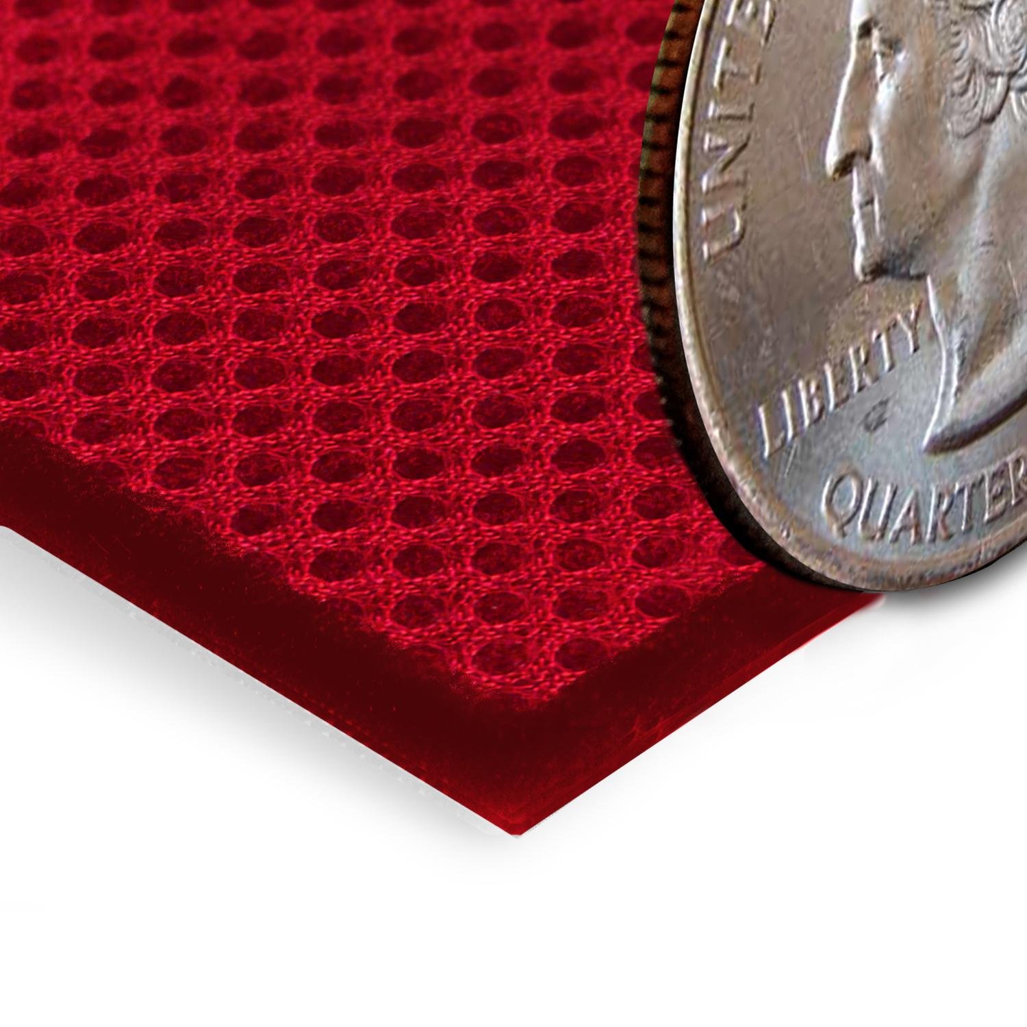 Custom Fit Coverking 50/50 Bucket Seat Cover for Fiat 500 - Spacermesh 2-Tone (Red/Black) | Durable Protection & Style Upgrade for Car Interiors | Perfect for Daily Commute, Road Trips & Vehicle Resale Value Protection