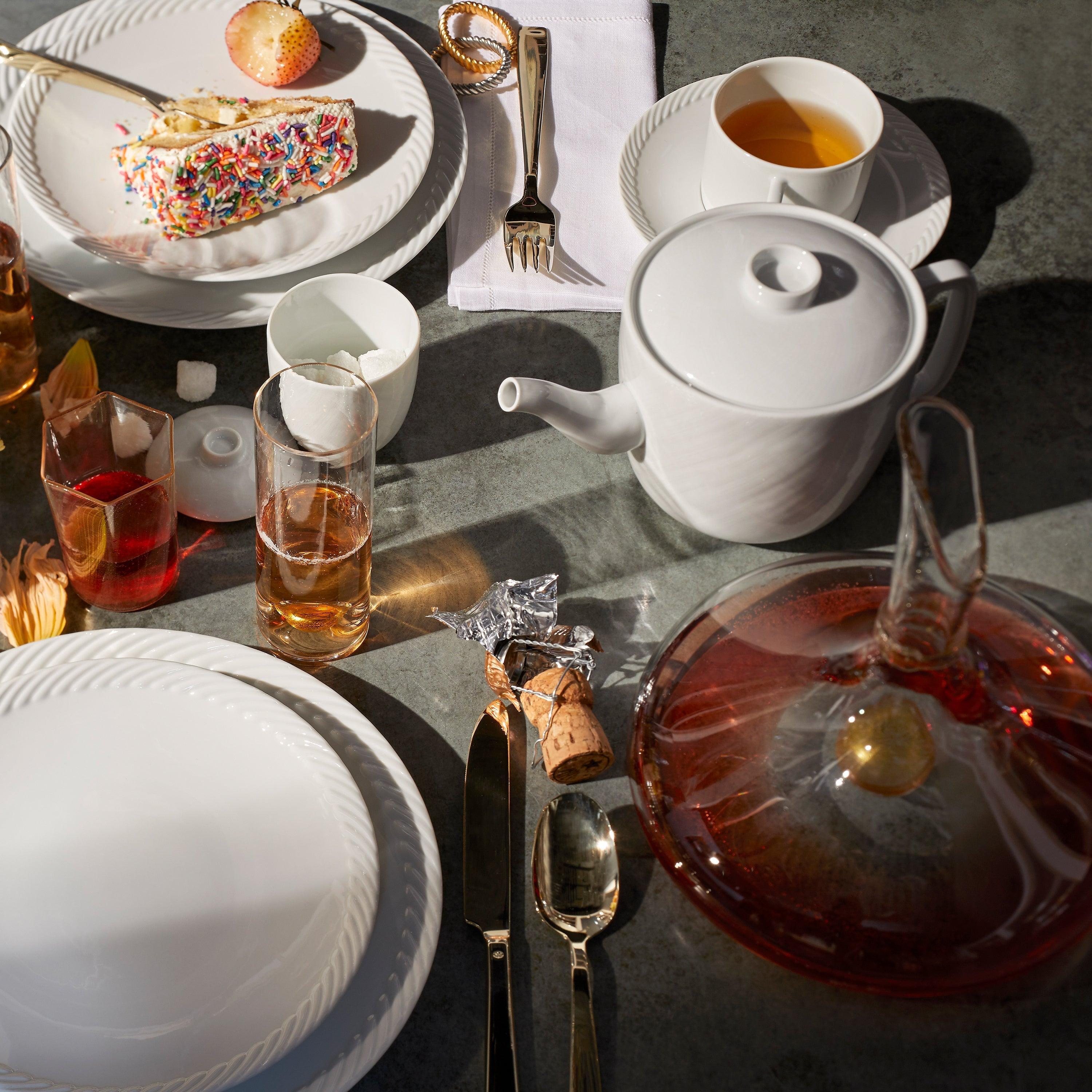 Premium Corde Bread and Butter Plates Set - Elegant Dinnerware for Bread, Butter, and Appetizers - Perfect for Dining, Entertaining, and Restaurant Use