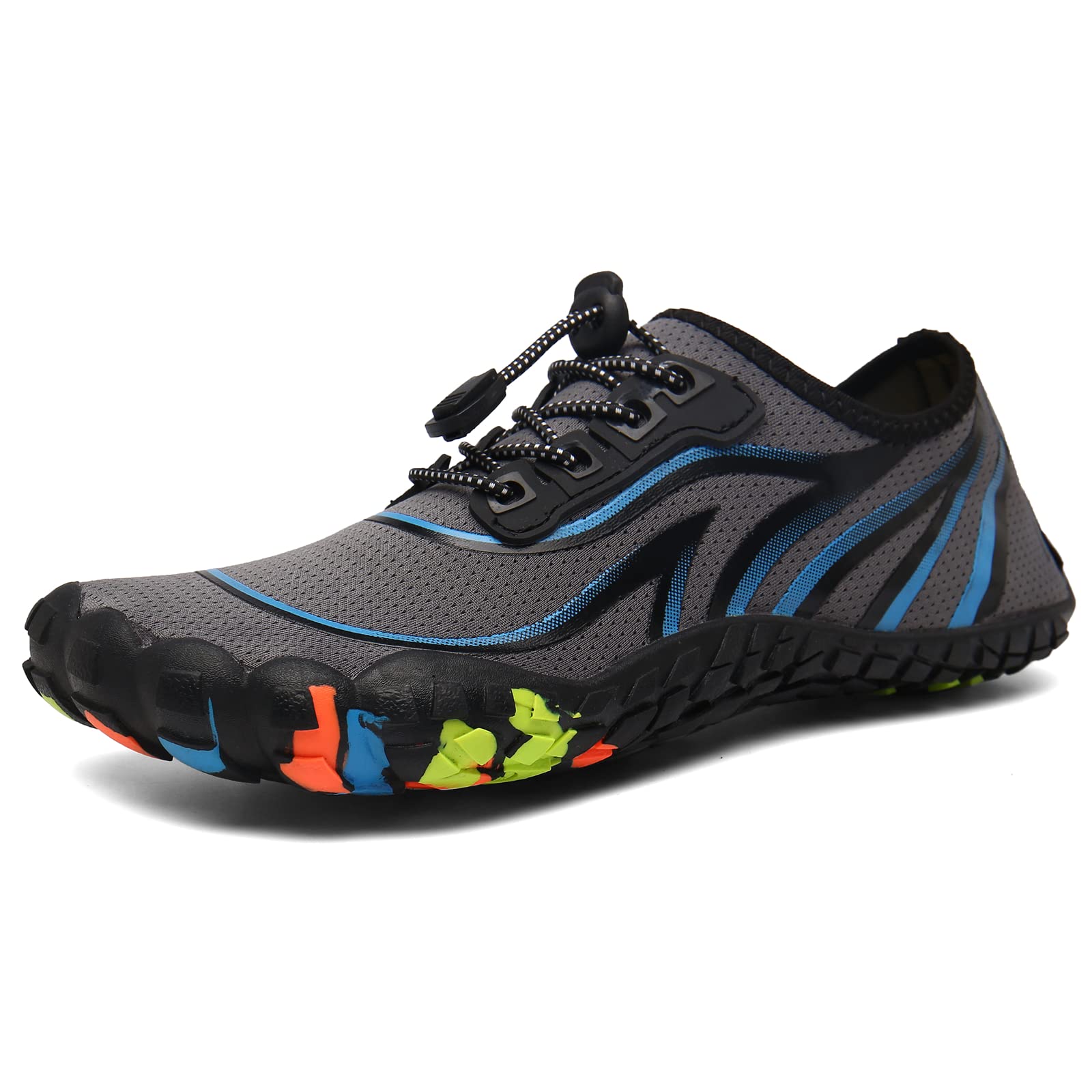 Sytanbo Men's Quick-Dry Water Shoes - Lightweight Barefoot Beach Shoes for Surfing, Yoga, Pool, Outdoor Exercise - Perfect for Swimming, Hiking & Water Sports