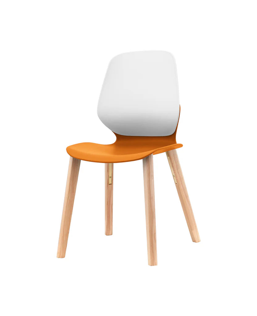 KALEIDO TIMBER 4 Leg Wooden Chair - Solid Wood Dining Chair for Kitchen, Restaurant & Home Decor