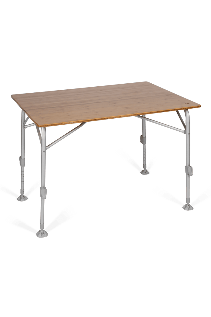 Dometic Bamboo Large Folding Table - Portable Outdoor Picnic Camping Dining Table for Home, Garden, and Travel