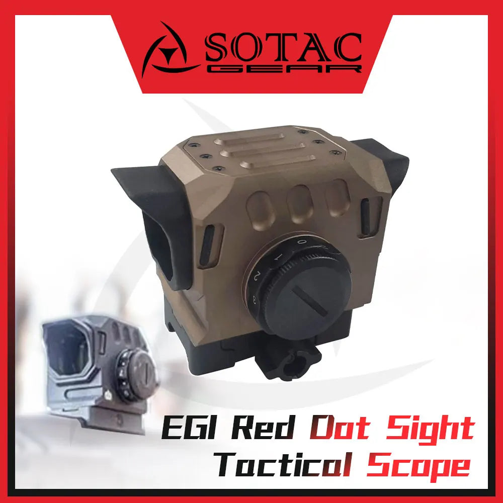 SOTAC GEAR Hunting Scope DI EG1 Red Dot Sight Holographic Reflex Optical Sight for 20mm Rail - Perfect for Hunting, Tactical Shooting & Outdoor Adventures