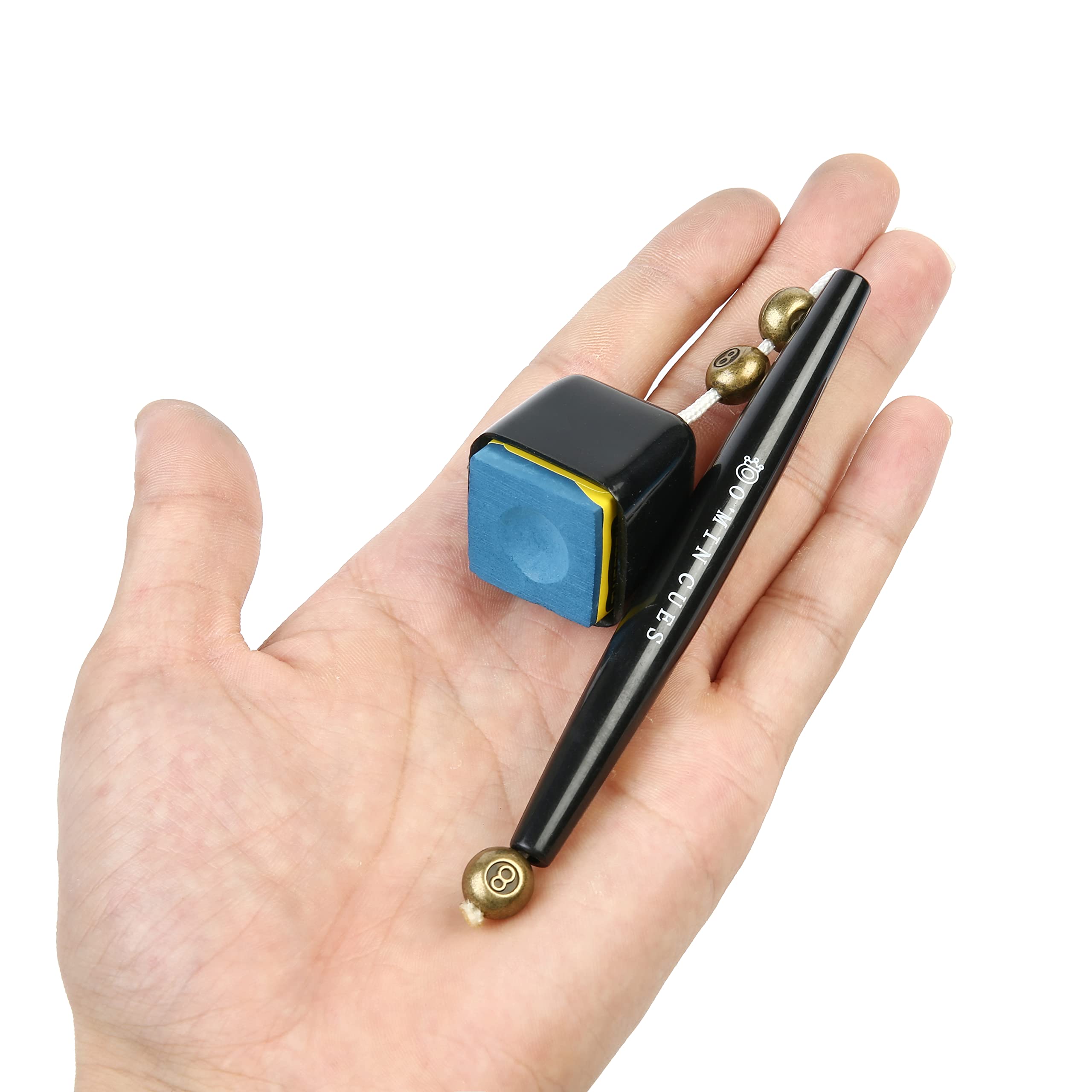 2 in 1 Portable Pick Pocket Chalk Cover & Tip Pricker Prep Tool - Billiard Cue Snooker Accessory - Pool Stick Chalk Holder (3 Models Available) - Perfect for Professional & Home Pool Tables, Bars & Game Rooms