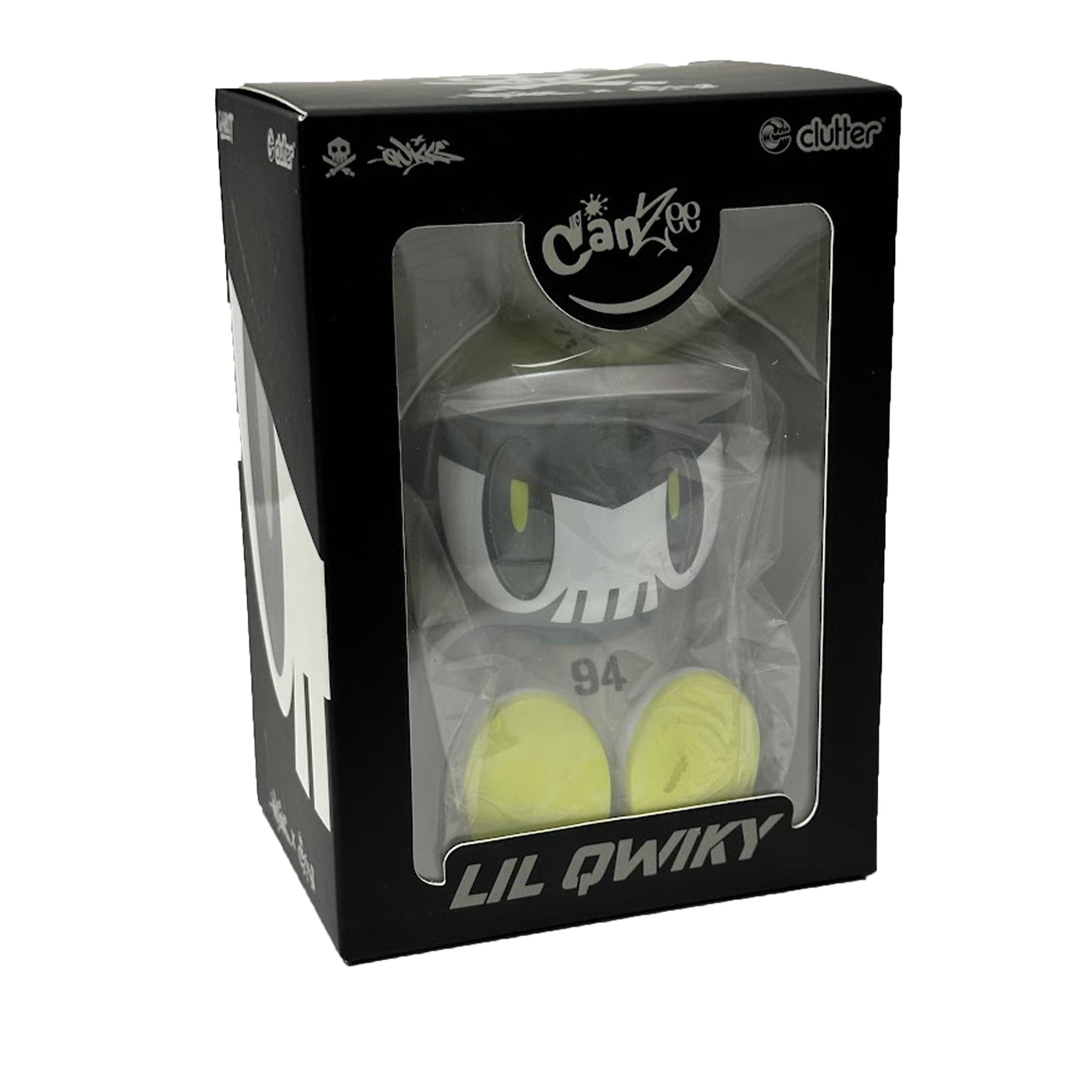 Quiccs x Clutter Exclusive 94' Lil Qwiky 5oz CanBot Collectible - Limited Edition Retro Toy for Display & Pop Culture Enthusiasts - Perfect for Shelf Decor, Gift Giving & Art Collectors