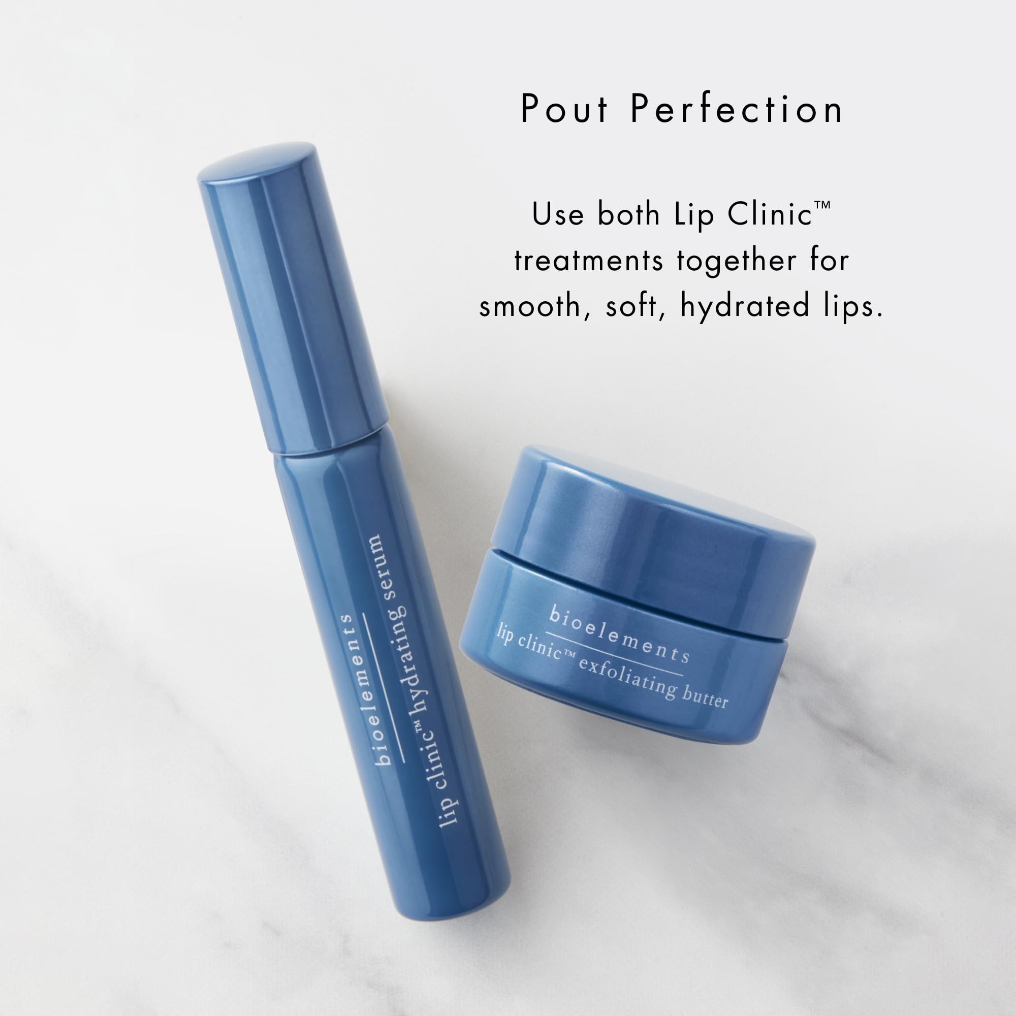 Bioelements Lip Clinic Exfoliating Butter - 0.33 fl oz Overnight Lip Treatment with AHAs, Shea & Mango Butter - Vegan, Gluten-Free, Cruelty-Free - Perfect for Dry, Chapped Lips at Night