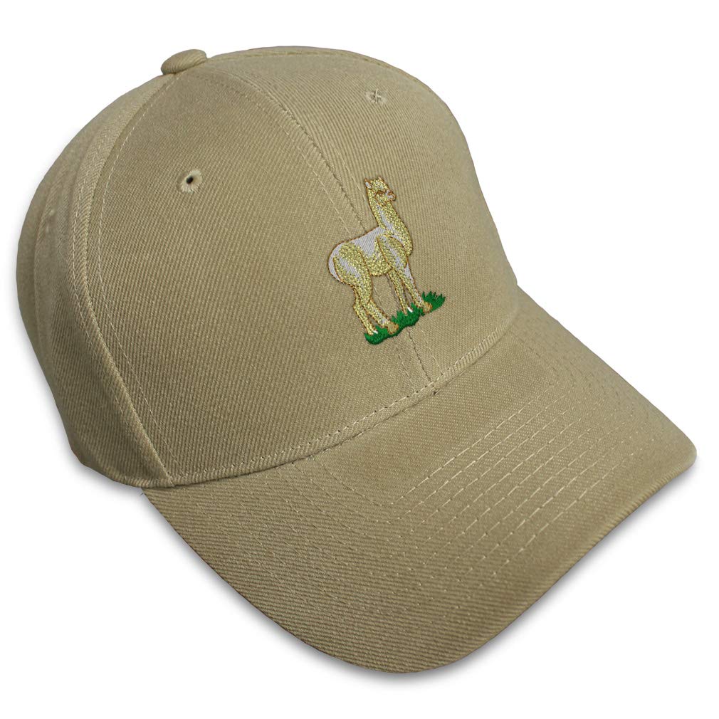 Huacaya Alpaca Baseball Cap with Animal Embroidery - Unisex Adjustable Hat for Men & Women - Perfect for Outdoor Sports, Hiking, and Casual Wear