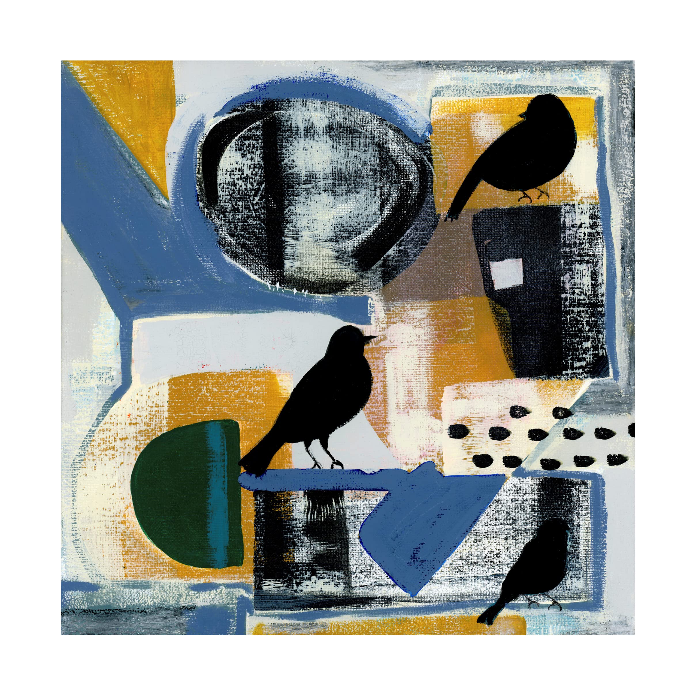 Trademark Fine Art 'Treehouse Overture IV' Canvas Wall Art by Tara Daavettila - Nature Inspired Painting for Living Room, Bedroom & Office Decor