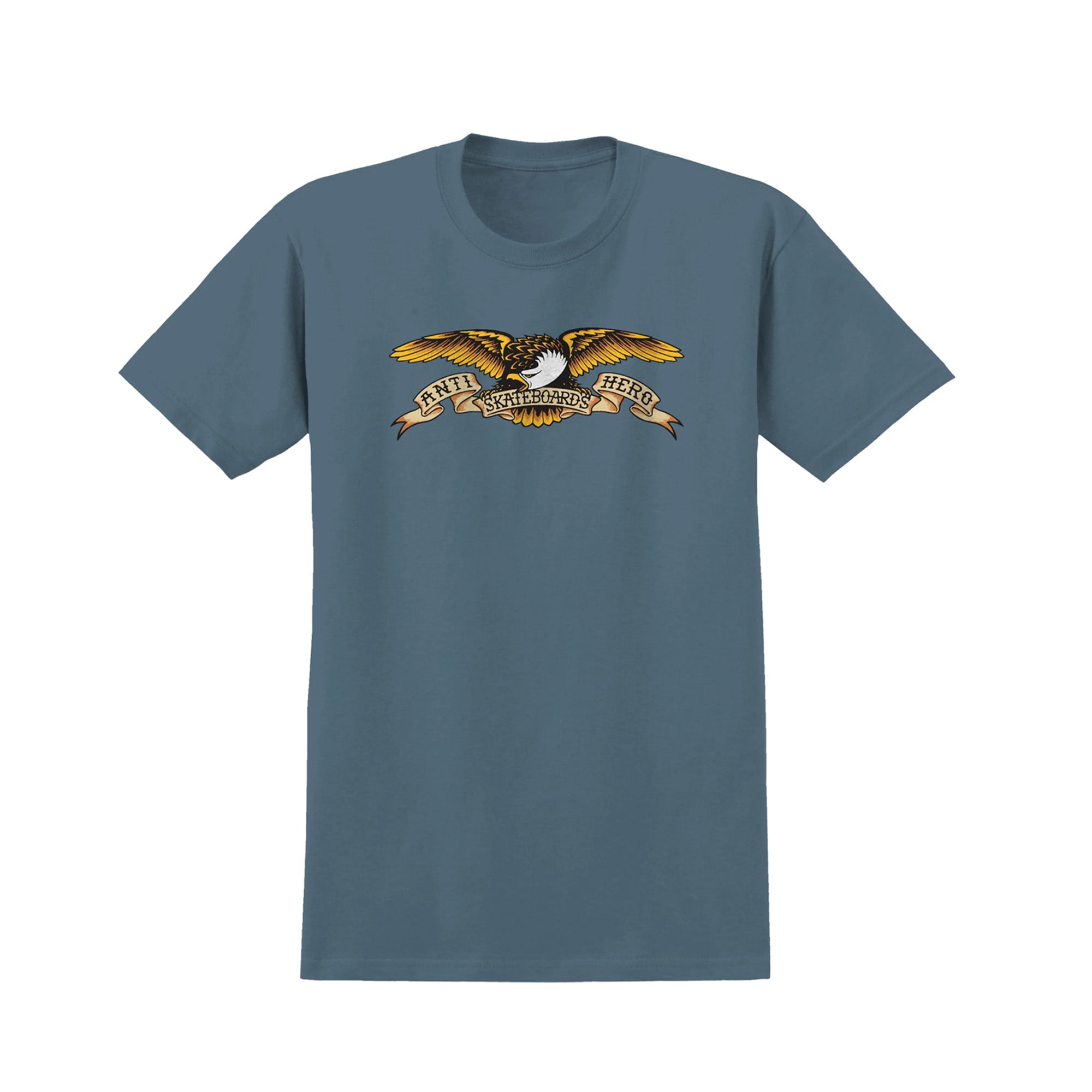 Anti Hero Basic Eagle Youth Short Sleeve T-Shirt - Slate | Trendy Graphic Tees for Boys & Girls | Perfect for Casual Wear, Skateboarding & Street Style