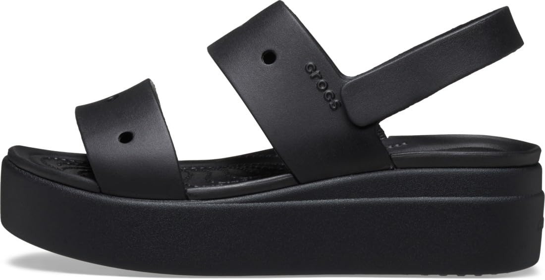 Crocs Women's Brooklyn 4u Low Wedge Sandals - Comfortable Slip-On Casual Shoes for Summer, Beach & Outdoor Wear
