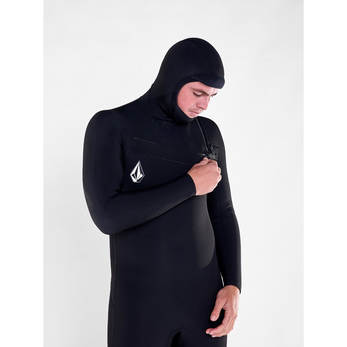 Volcom Men's 4/3mm Chest Zip Full Wetsuit - Premium Neoprene Surfing & Diving Suit for Cold Water Protection